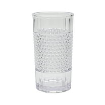 Mainstays 20-Ounce Tall Acrylic Diamond Texture Tumbler, Clear