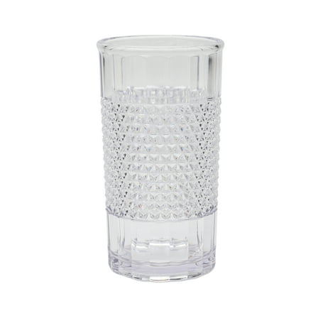Mainstays 20 oz Tall Acrylic Diamond Texture Tumbler, Clear