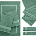 thumbnail image 1 of Mainstays 9-Piece 100% Cotton Towel and Bath Mat Dorm Bundle Set, Green Sage, 1 of 11