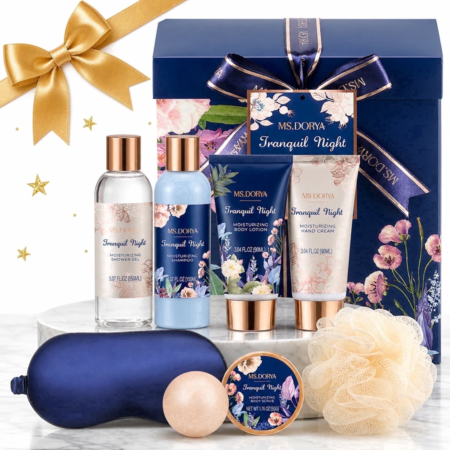 MS.DORYA Spa Gift Set for Women, 8 Pcs Bath and Body Gift Set with