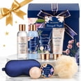 thumbnail image 1 of MS.DORYA Spa Gift Set for Women, Lavender & Chamomile Scent 8 Pcs Bath Baskets, Beauty Body Care Birthday Mother's Day Gifts for Mom, 1 of 9