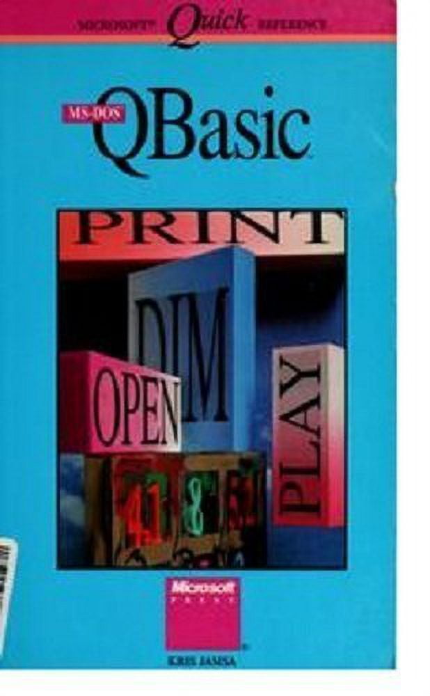 Pre-Owned MS-DOS QBASIC (Paperback) 1556153554 9781556153556
