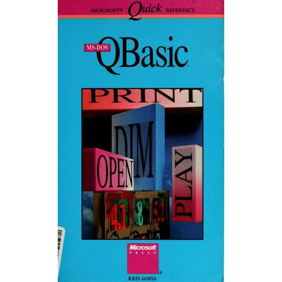 Pre-Owned MS-DOS QBASIC (Paperback) 1556153554 9781556153556