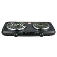 thumbnail image 1 of Mainstays Portable Double Burner with Adjustable Temperature Control, 1800W, 1 of 5