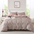 thumbnail image 1 of Mainstays Full/Queen Duvet Cover Set, Reversible All-Season, 3-Piece, Green Floral Bowknot, 1 of 11