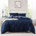 thumbnail image 1 of Mainstays King Duvet Cover Set, 3-Piece, All-Season, Navy, 1 of 11