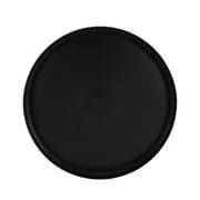 Mainstays Ribbed Recycled Plastic Dinner Plate, Black, 10 in