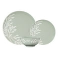 thumbnail image 1 of Mainstays Emelie 12-Piece Stoneware Dinnerware Set Green, 1 of 10