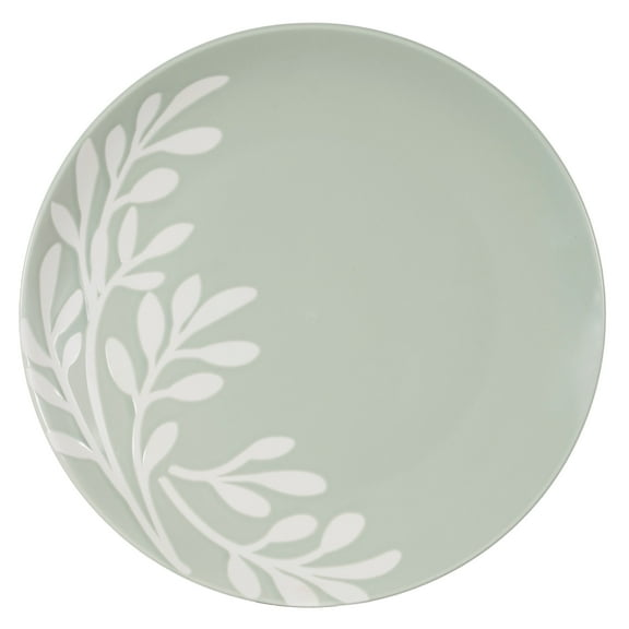 Mainstays 10.5in Emelie Green Stoneware Dinnerplate