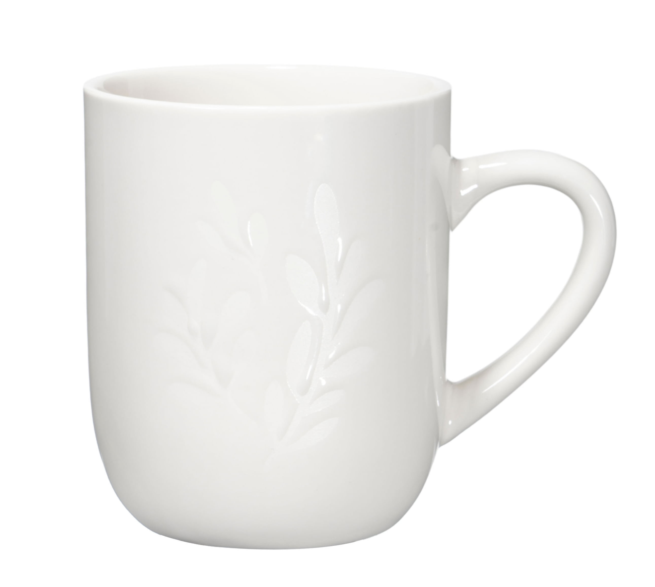 Mainstays 12oz Emelie White Stoneware Mug