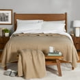 thumbnail image 1 of Mainstays Super Soft Fatigue Tan Fleece Bed Blanket, Full/Queen, 1 of 5