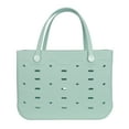 thumbnail image 1 of Mainstays All Purpose, Large EVA Flex Tote – 18in W x 8.75in D x 13in H – Waterproof, Washable - Classic Mint, 1 of 8