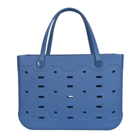 Mainstays Large Flex Laundry Tote, Indigo, 18 in W x 8.75 in D x 13 in H