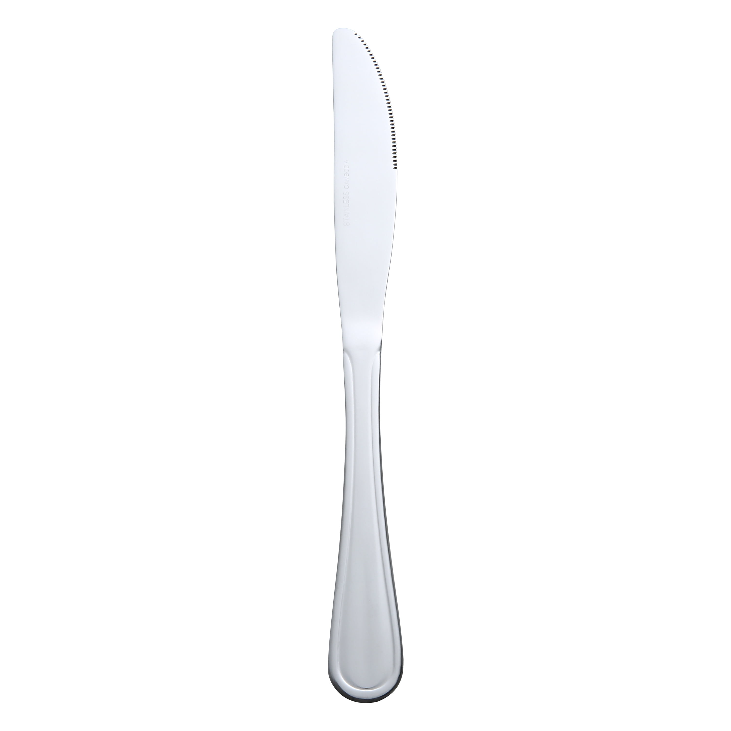 Mainstays Fleetline Stainless Steel Adult Dinner Knife Set, 3-Piece, Silver