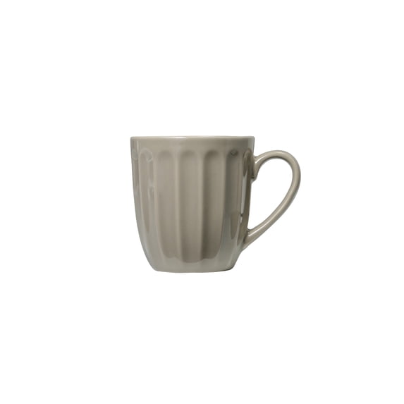 Mainstays 15oz Tan Fluted Stoneware Mug