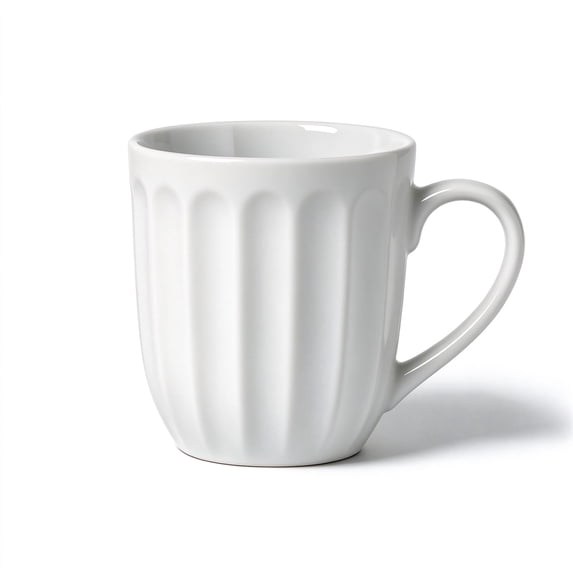 Mainstays Fluted Ceramic Coffee Mug, 15oz