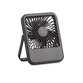 Mainstays 4 in 3-Speed Portable Rechargeable Foldable Fan with Lighted Button, Black, Model FN1041NBK, New 2026 Model