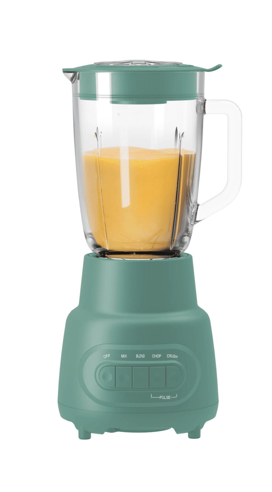 Mainstays Glass Jar 5 Speed Blender with 6-Cup Jar (48 Oz) Capacity, Green