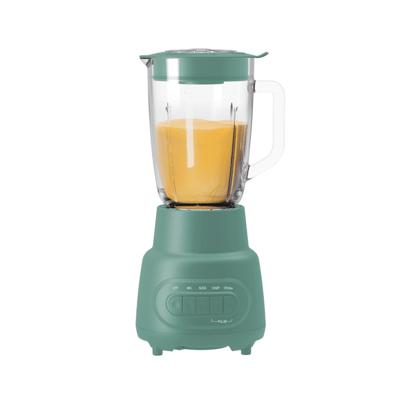 Mainstays Glass Jar 5 Speed Blender with 6-Cup Jar (48 Oz) Capacity, Green
