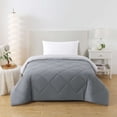 thumbnail image 1 of Mainstays Reversible Microfiber Comforter, Grey, Twin-XL, 1 of 9