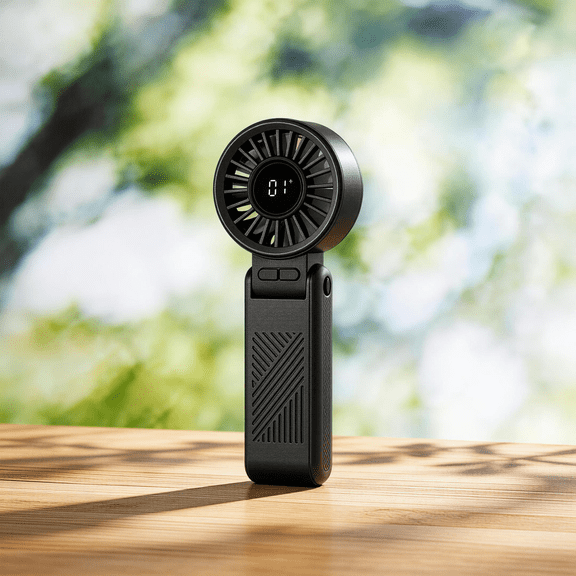 Mainstays 7 speed Rechargeable Handheld Portable Fan Black