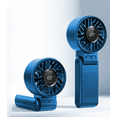thumbnail image 1 of Mainstays 7 speed Rechargeable Handheld Portable Fan Blue, 1 of 5