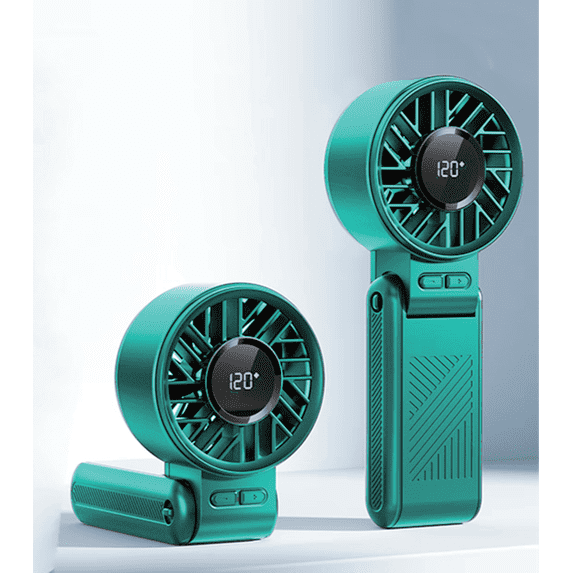Mainstays 7 speed Rechargeable Handheld Portable Fan Teal