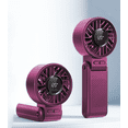 thumbnail image 1 of Mainstays 7 speed Rechargeable Handheld Portable Fan Pink, 1 of 5