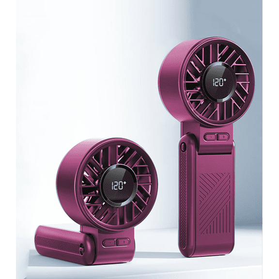 Mainstays 7 speed Rechargeable Handheld Portable Fan Pink