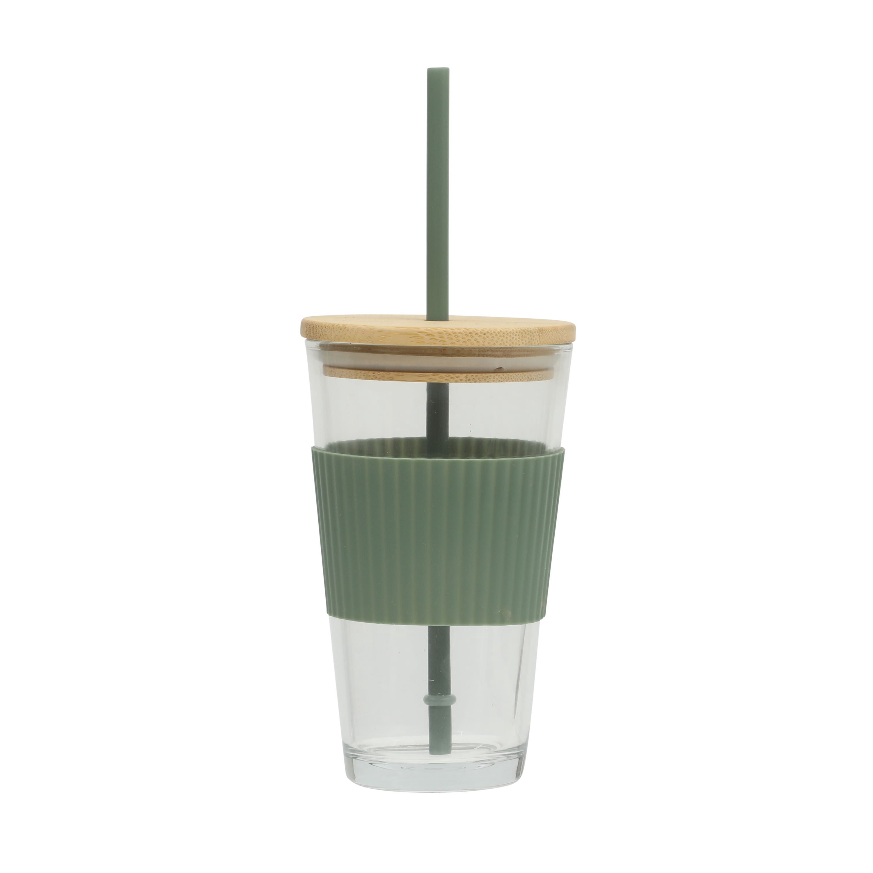 Mainstays 14.5 oz Green Glass Sipper Cup