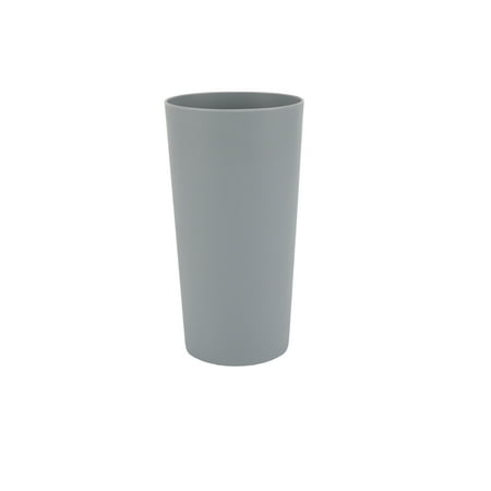 Mainstays Gray Round Polypropylene Plastic Tumbler, 26 oz
