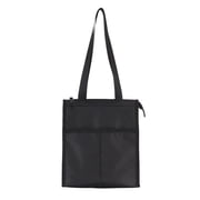 Mainstays Black Polyester Zippered Reusable Lunch Bag, 7.5 L