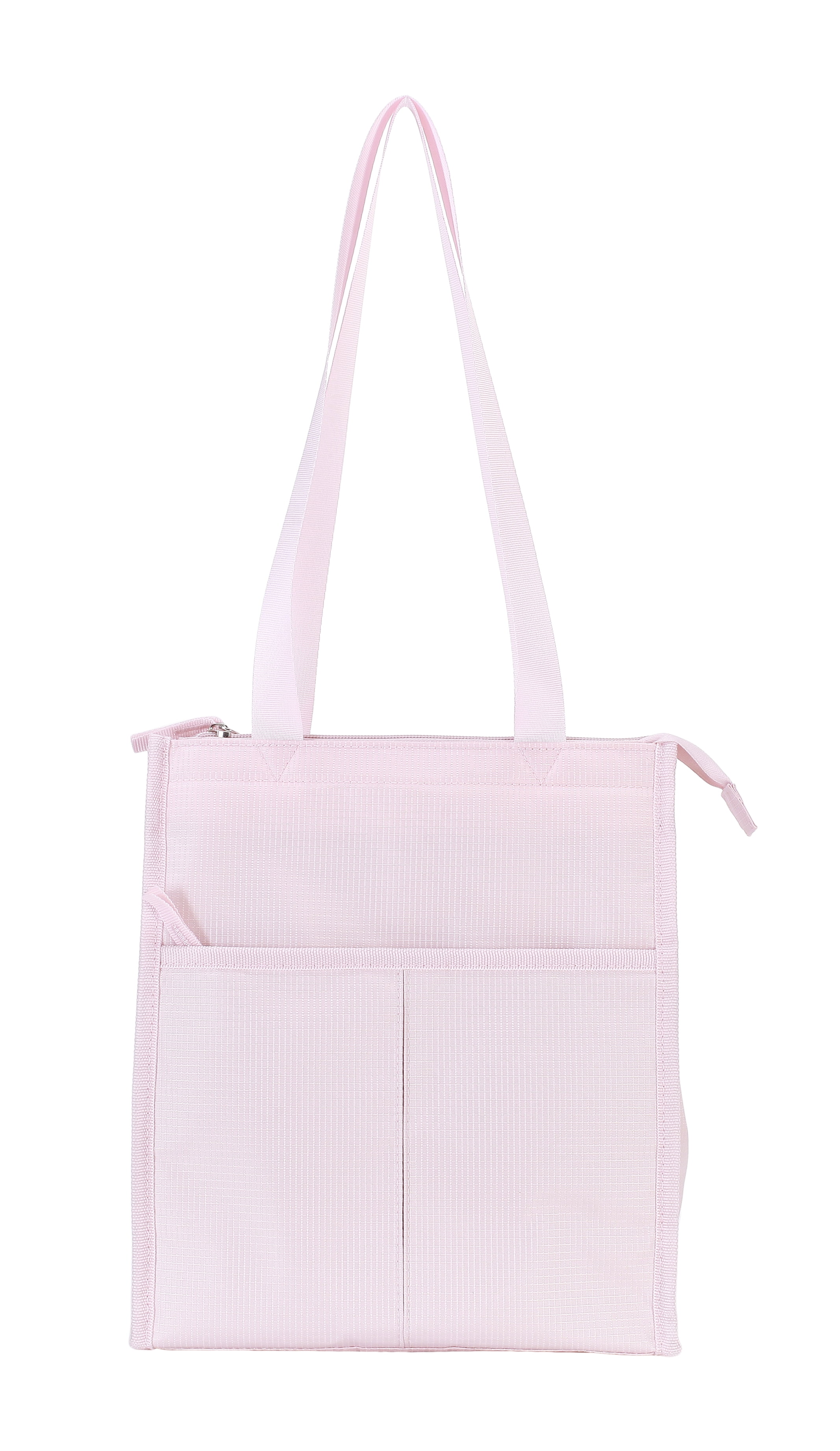 Mainstays Pink Polyester Zippered Reusable Lunch Bag