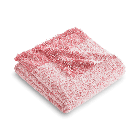 Mainstays Melange Oversized Throw Blanket, Mauve Dusk, 50 x 72 in