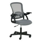 Mainstays Ergonomic Mesh Back Office Chair with Flip-Up Arms, Grey, 275 lb Capacity