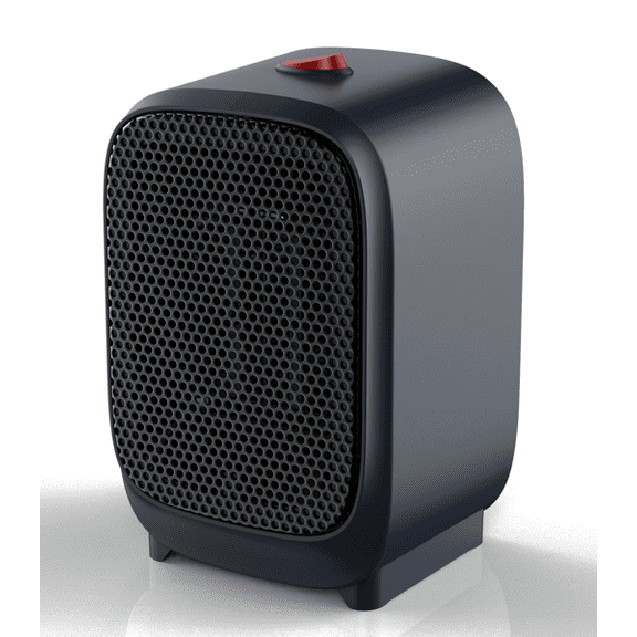 Mainstays Personal Electric Space Heater 400W for Indoor, Portable Electric Heater for Home, PTC Ceramic for Fast Safe Energy Efficiency, Blue