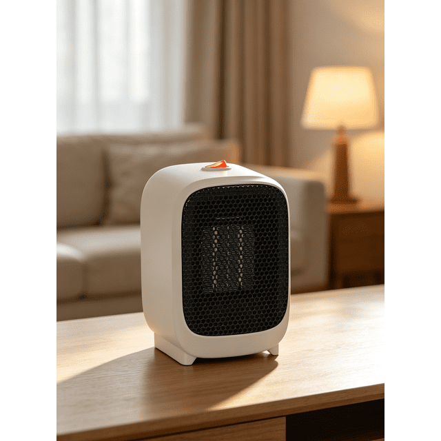Mainstays Personal Electric Space Heater 400W for Indoor, Portable Electric Heater for Home, PTC Ceramic for Fast Safe Energy Efficiency, Stone