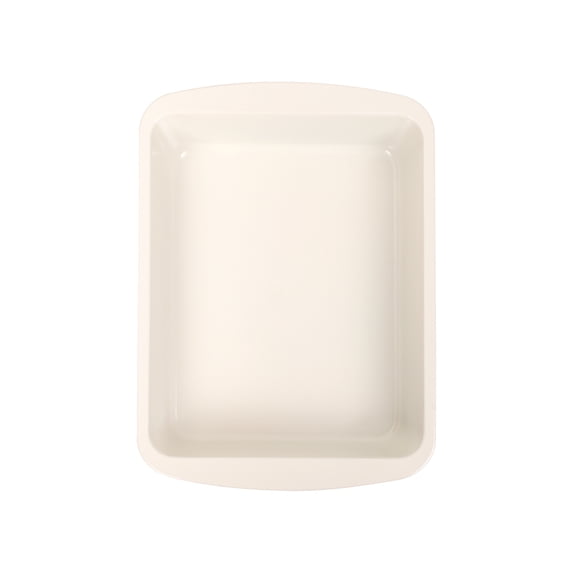 Mainstays Size 10" x 7" Carbon Steel Non Stick Mini Roaster Pan, Cream
