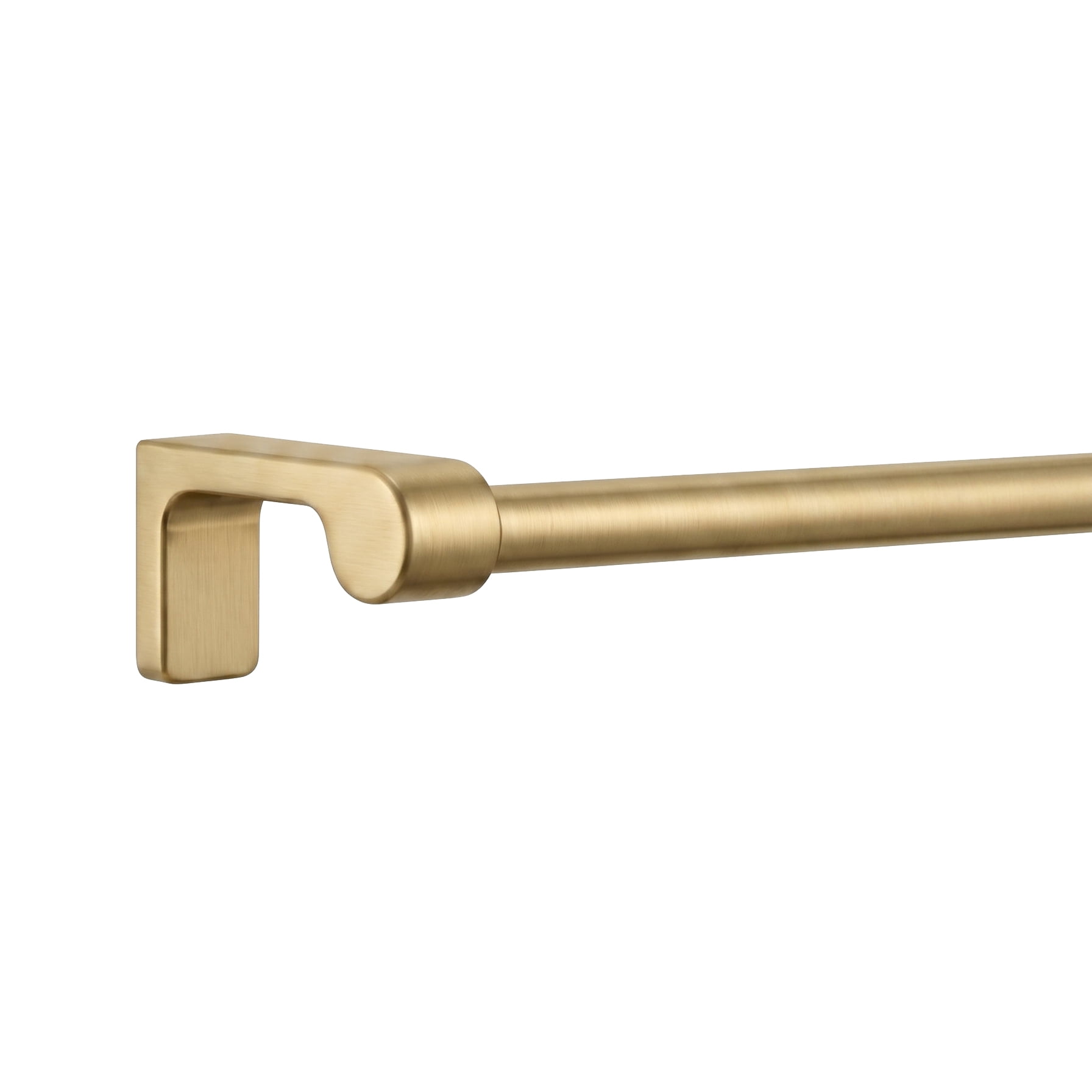 Mainstays 1/2" Brass Minimal Single Curtain Rod, 48"-84"