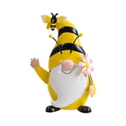 Mainstays Metal Bumblebee Gnome Outdoor Weather-Resistant Statue