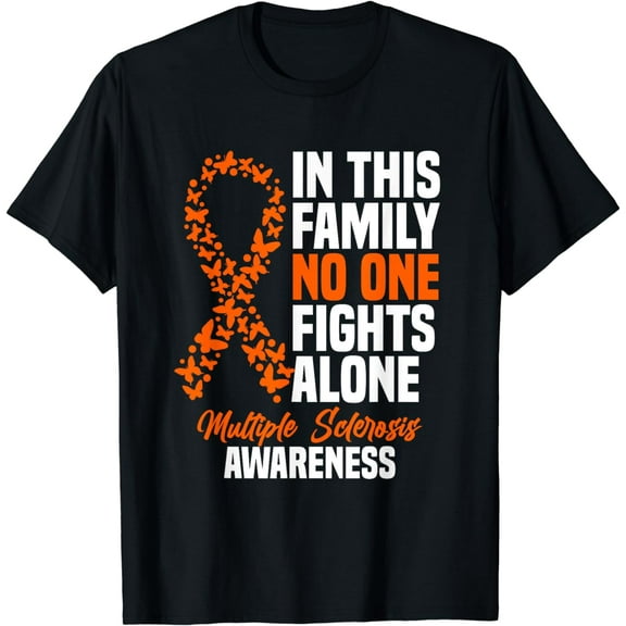 MS Multiple Sclerosis Awareness Orange Ribbon Gift T-Shirt