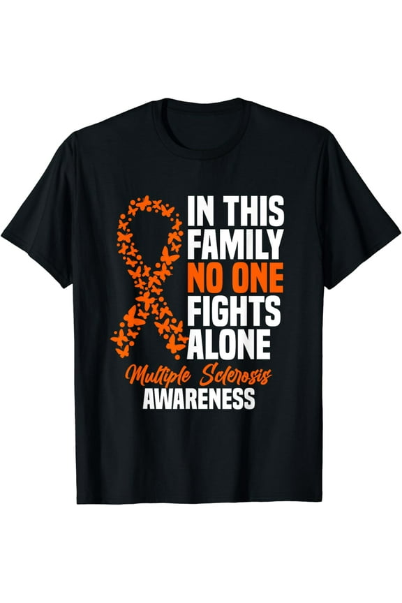 MS Multiple Sclerosis Awareness Orange Ribbon Gift T-Shirt