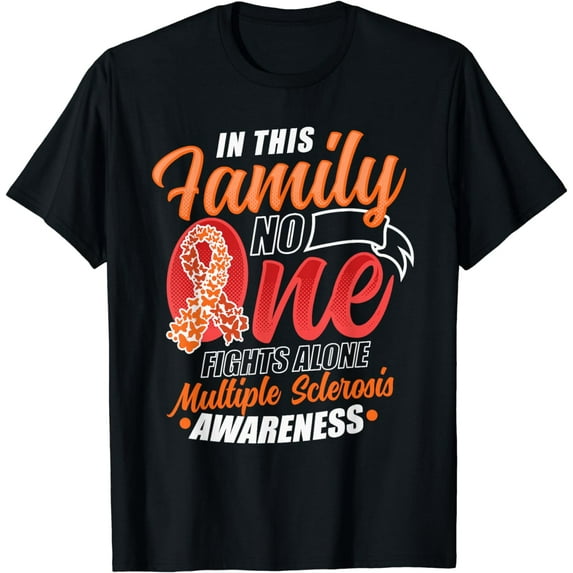 MS Multiple Sclerosis Awareness Orange Ribbon T-Shirt