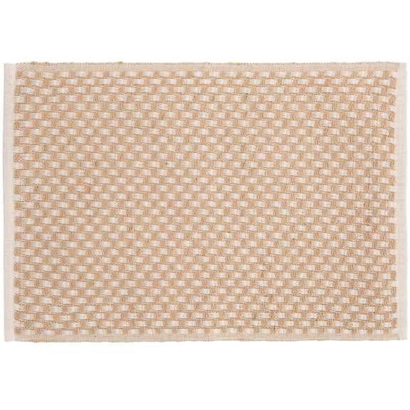 Mainstays Placemat Natural Jute and Cotton Blend, 14" x 19"