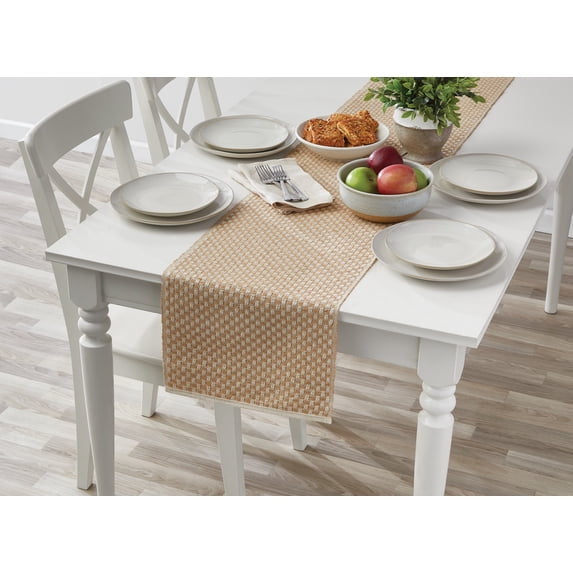 Mainstays Table Runner Natural Jute and Cotton Blend, 14" x 72"