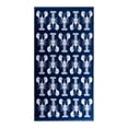 thumbnail image 1 of Mainstays Patriotic Cotton Blend Cotton Blend Beach Towel, 36 x 72 in, Navy Blue Lobster, 1 of 7