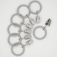 thumbnail image 1 of Mainstays Curtain Clip Rings 1" Nickel 7 Pack, 1 of 8