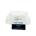 thumbnail image 1 of Mainstays Unscented Rose Candle, 2.4 inches Height, White, 1 of 5
