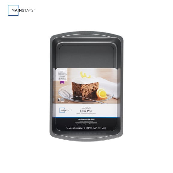 Mainstays 12.6" x 8.9" Oblong Cake Pan