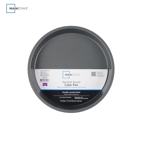 Mainstays Opp Non-Stick Round Cake Pan, 1 Count